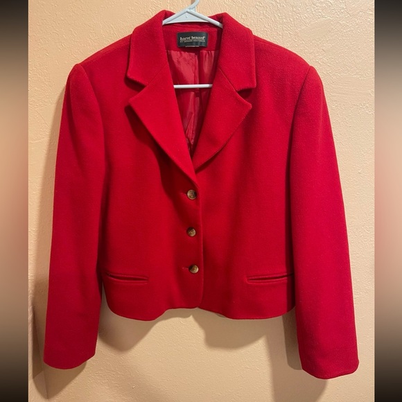 Harve Benard by Benard Holtzman Red Vintage Blazer size Large - Picture 1 of 6